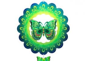 3D Butterfly Wind Spinners Stainless Steel 