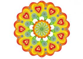 Heart Printed Wind Spinner