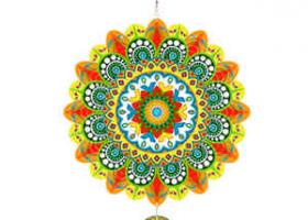 Mandala Wind Spinner Outdoor Garden Ornaments