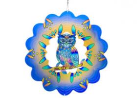 Owl Wind Spinner Outdoor Garden Ornaments