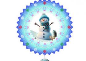 Snowman Wind Spinner
